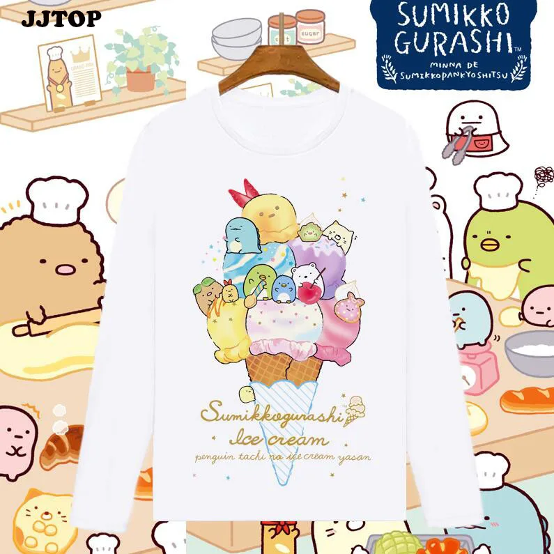Футболка с японским аниме сумикко гураси милая рубашка рисунком REM для женщин и