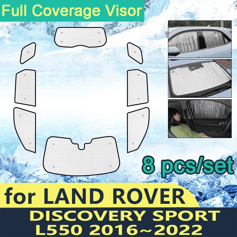 Солнцезащитные Козырьки с полным покрытием для Land Rover Discovery Sport L550 2016 ~ 2022