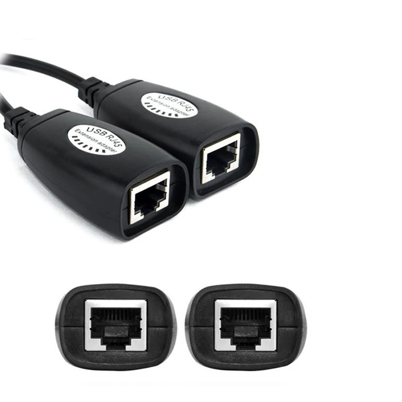 1 пара Сетевой удлинитель USB 2 0 со штекером на гнездо Cat6 Cat5 Cat5e 6 Rj45 LAN Ethernet|Кабели VGA|