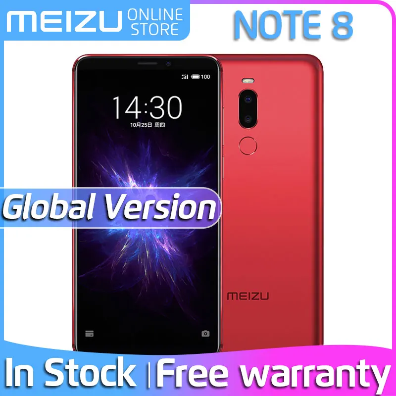 Meizu Note 8, Note8, глобальная версия, 4G, 64G, 4G, LTE мобильный телефон, Snapdragon 632, четыре ядра, 5,99 дюймов, 2160x1080 P, двойная камера заднего вида