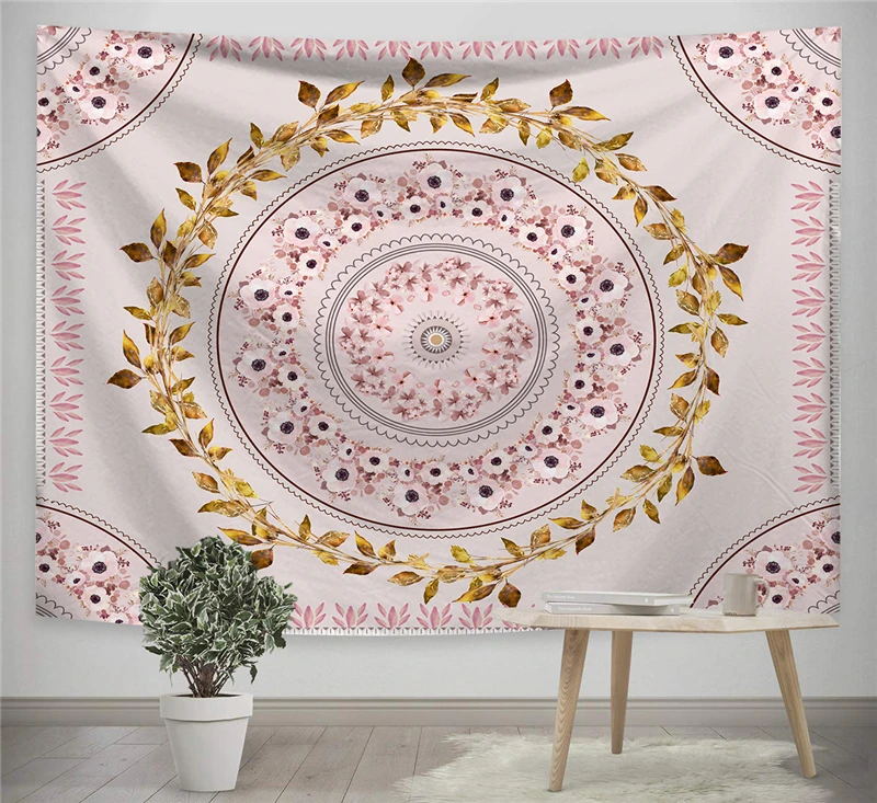 Богемный Гобелен Мандала Настенный декор пляжный коврик полотенце полиэстер