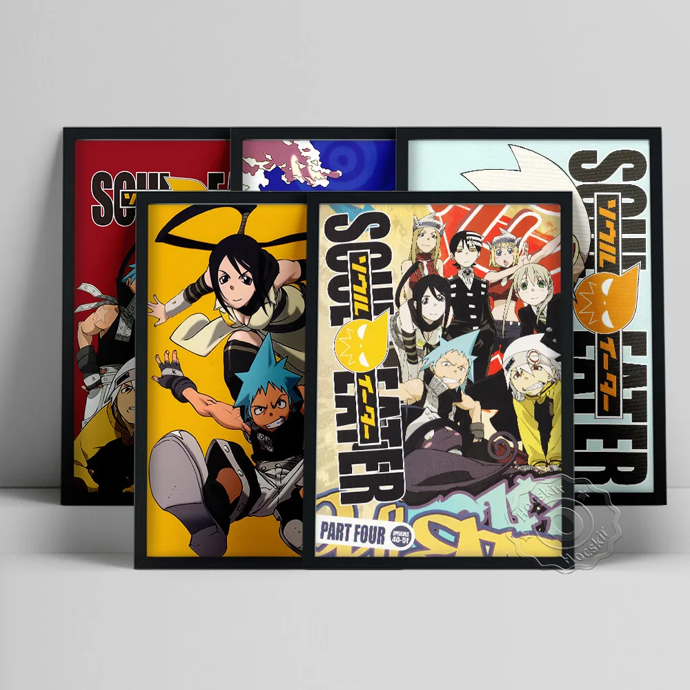 

Japanese Manga Soul Eater Poster, Anime Cartoon Character Art Prints, Japan Comic Wall Painting, Kids Room Wall Decor, Fans Gift