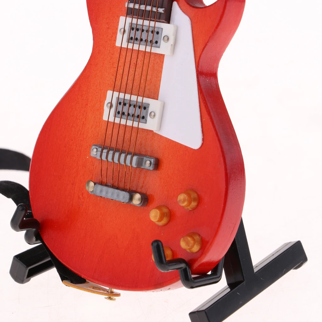 

Puppenhaus Miniaturen Realistische Gitarre Musical Holz MusikzubehÃ¶r 1: 6 Figur
