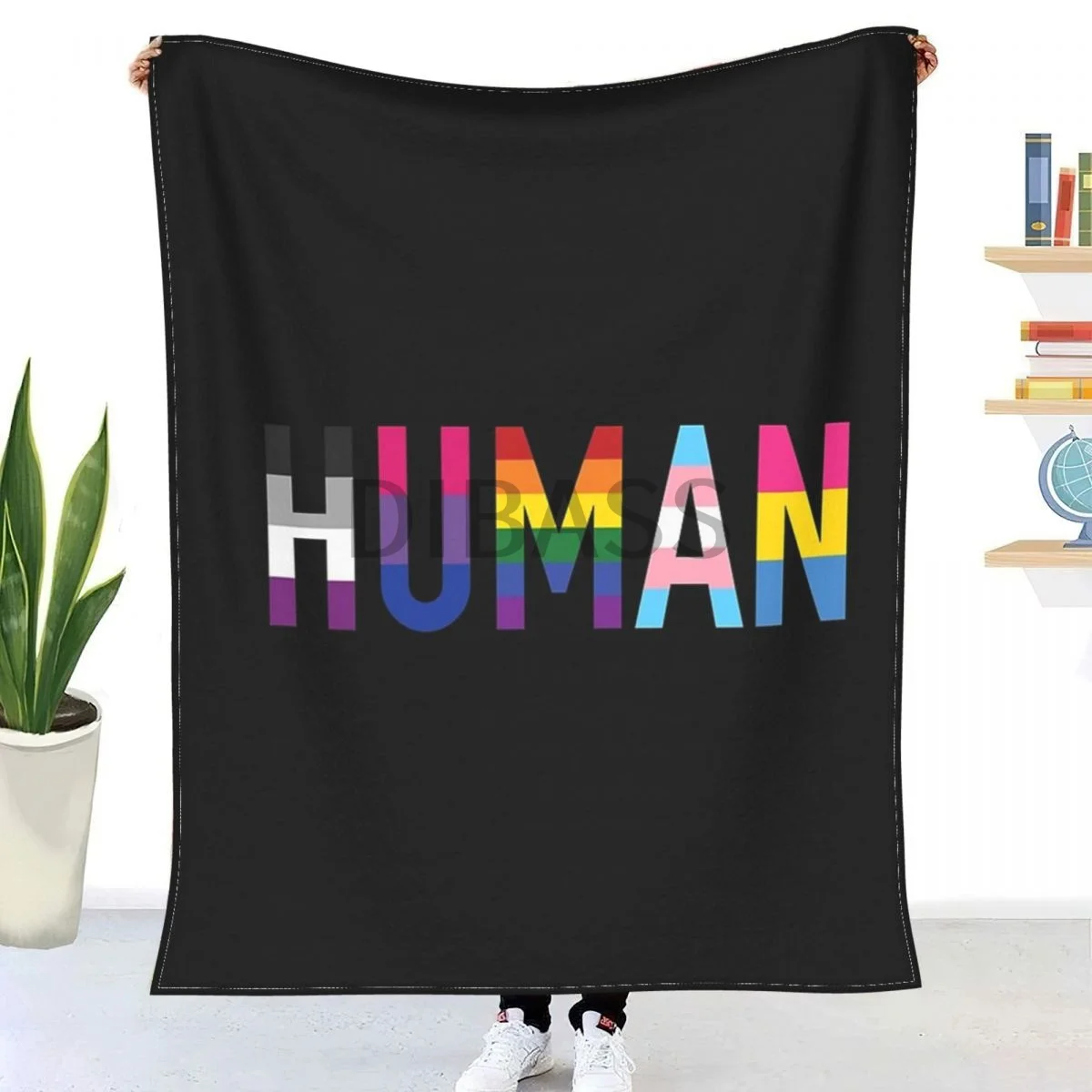 

Human, Various Queer Flags 1 Comforter 3D Printed Flannel Throw Blanket