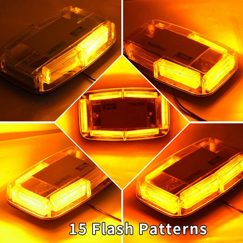 COB LED Amber Roof Top Emergency Hazard Warning Strobe Lights Bar | Автомобили и мотоциклы