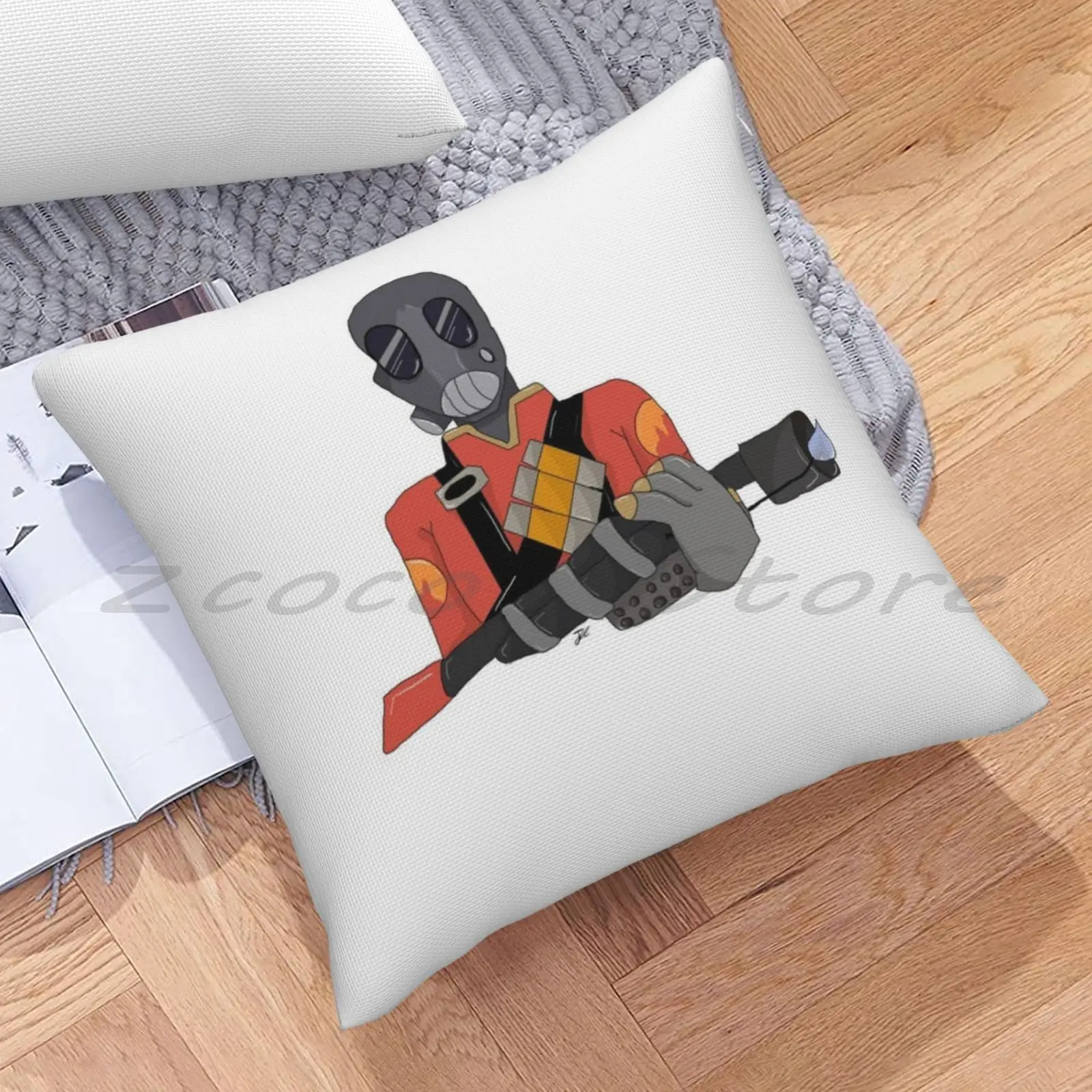 Наволочка Tf2 Pyro с изображением Красной команды персонализированная наволочка