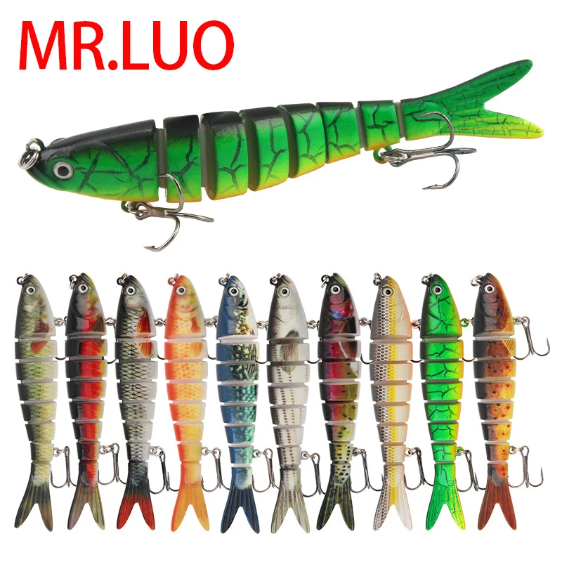 

Погружная рыболовная приманка см/23 г, многосегментная рыболовная приманка, 10 цветов, разноцветные искусственные приманки, снасти, оптовая п...