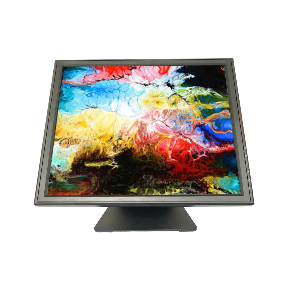 17 inch POS монитор 1280*1024 Черный сенсорный экран монитор для POS Системы дисплей базовый монитор поддержки композитный