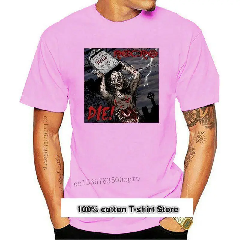 

¡Necro DIE! Camiseta de Hip Hop Horror para hombre, Color negro, S a 3XL