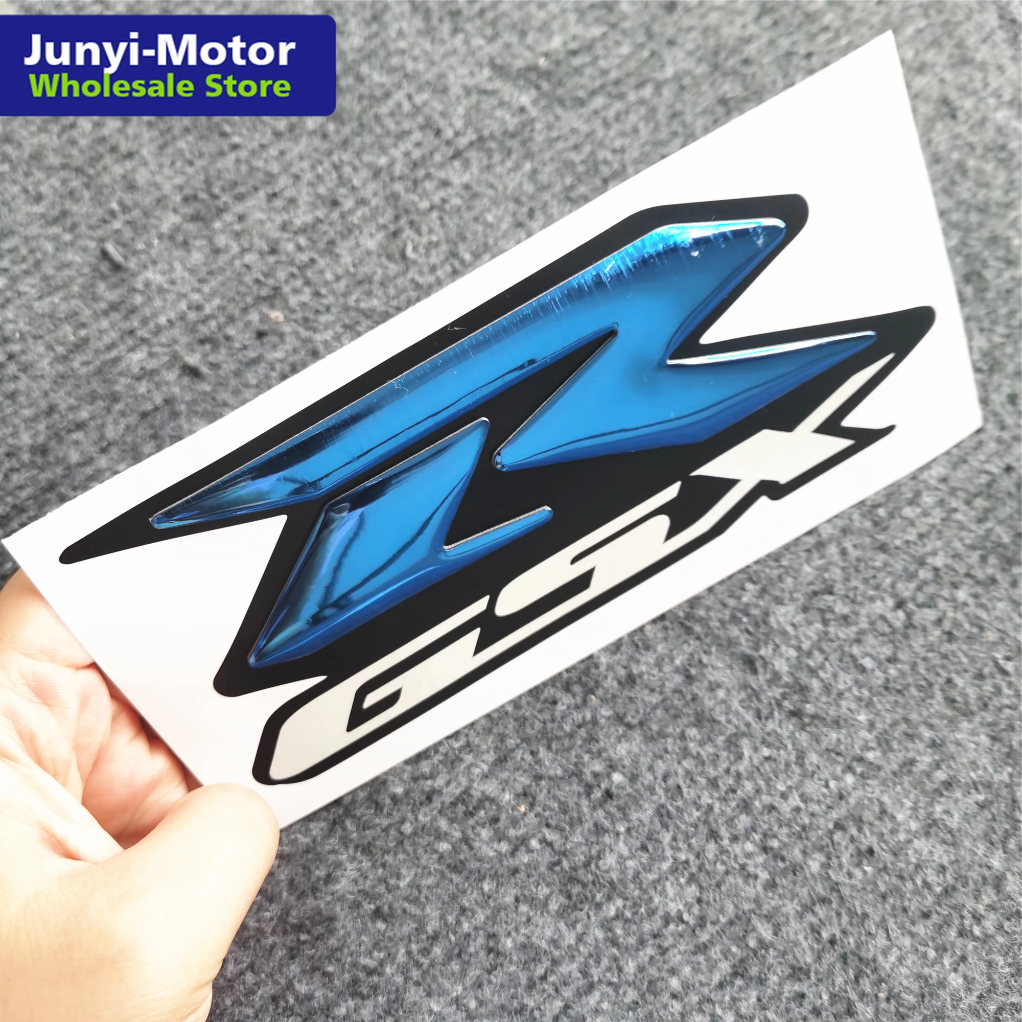 2 шт. синяя эмблема 3d обтекатель наклейка с логотипом на бак для Suzuki GSXR 600 750 1000 1100