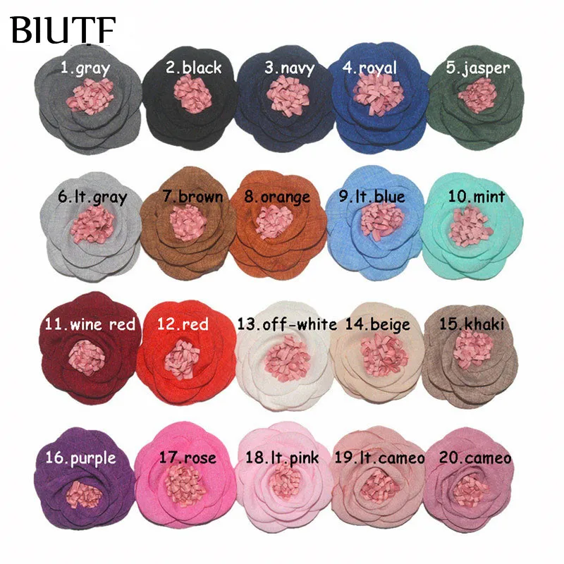 5 шт./лот сгоревший южнокорейский цветок из конопли 2 4 дюйма с зажимом для волос