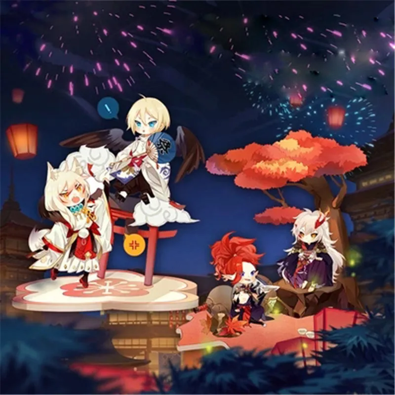 Аниме Onmyoji Youko Fox Dai Tengu Ibaraki Doji Shuten douji сцена стенд фигурка игрушка Хэллоуин косплей стол стенд фигурка