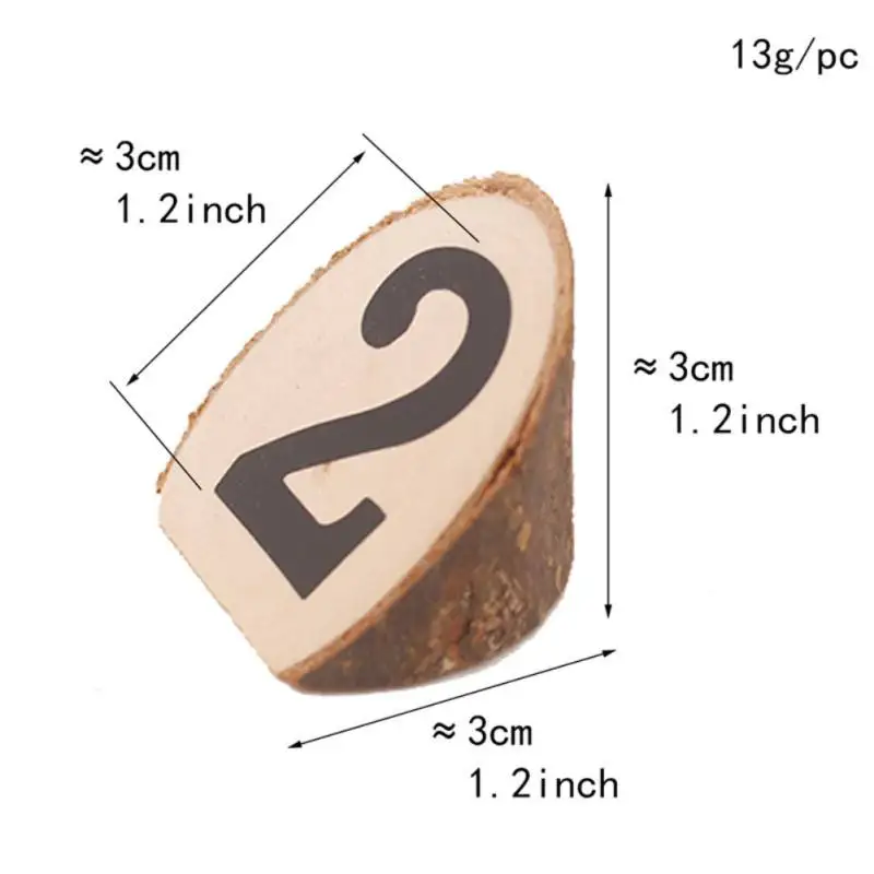 1-10 номеров деревенские деревянные настольные номера Свадебные приемы Банкетный