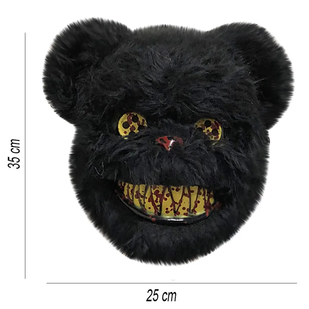 New Bloody Bear Mask Masquerade Scary Plush Halloween Performance Props Festival Party DIY For Cosplaying | Игрушки и хобби