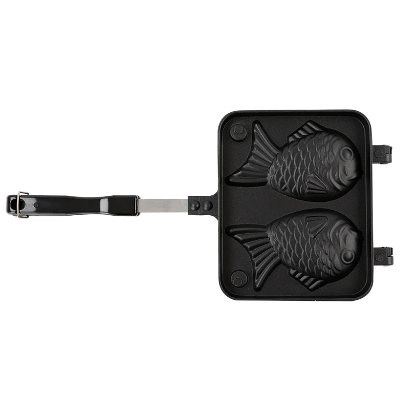 

Japanese Fish-Shaped Bakeware Waffle Pan Maker Japanese Pancake Double Pan Stainless Steel Frypan Home Cake Tools WF