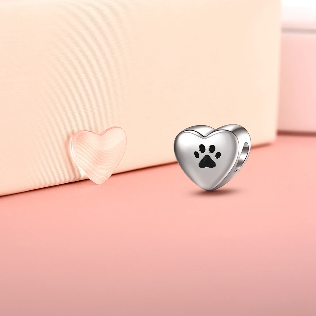 DALARAN New Trendy 925 Sterling Silver Heart Shape Foot Bead Charms Original Fit Charm Bracelet Jewelry Making | Украшения и