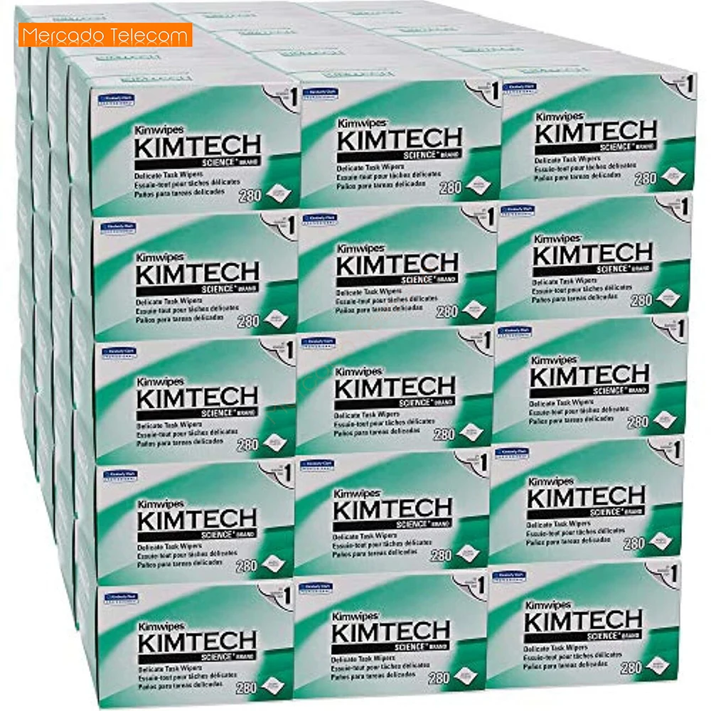 Best Price 280 PCS KIMTECH Kimwipes Fiber cleaning paper kimperly wipes Optical fiber wiping paper Import Free shipping
