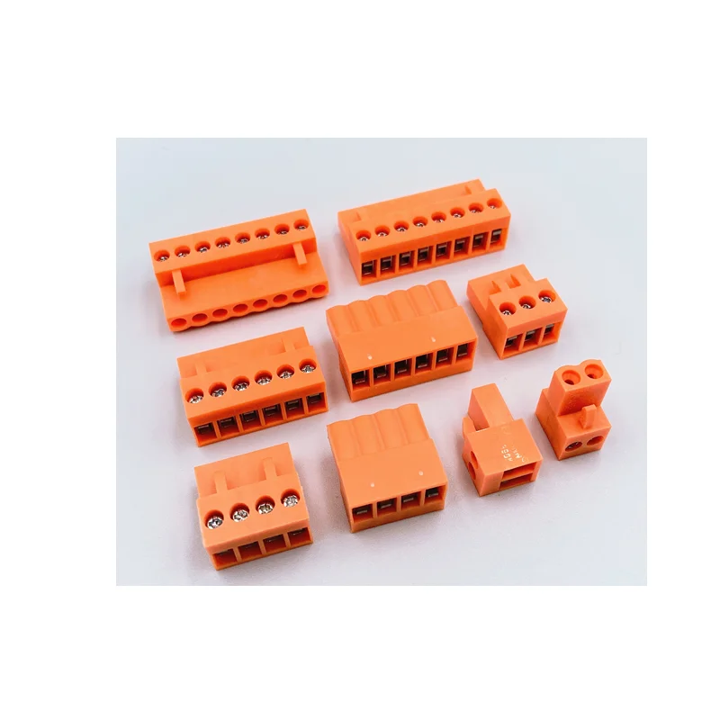 10 комплектов/10 шт. подключаемых клеммных колодок EX/KF/Φ шаг оранжевый HT396R/V HT396K
