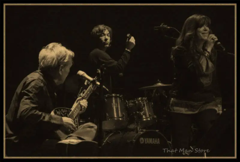 Винтажный постер размытый крафт ретро британская музыка в стиле рок звезда