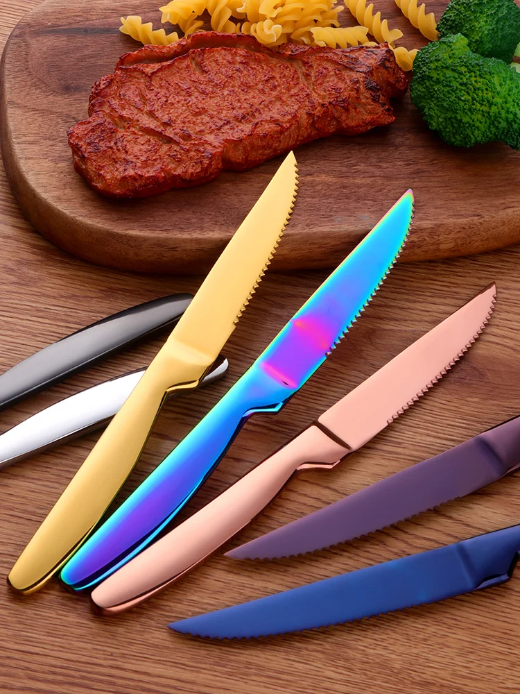

Нож для стейка, западные ножи, острый нож для стейка, основной нож из нержавеющей стали, домашний отдельный нож для резки стейка
