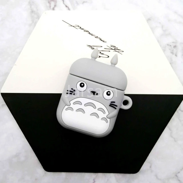 Totoro Милый мультяшный беспроводной чехол для наушников Apple Airpods 1 2, мягкий силиконовый чехол для наушников Airpods, защитный чехол s - Цвет: Totoro