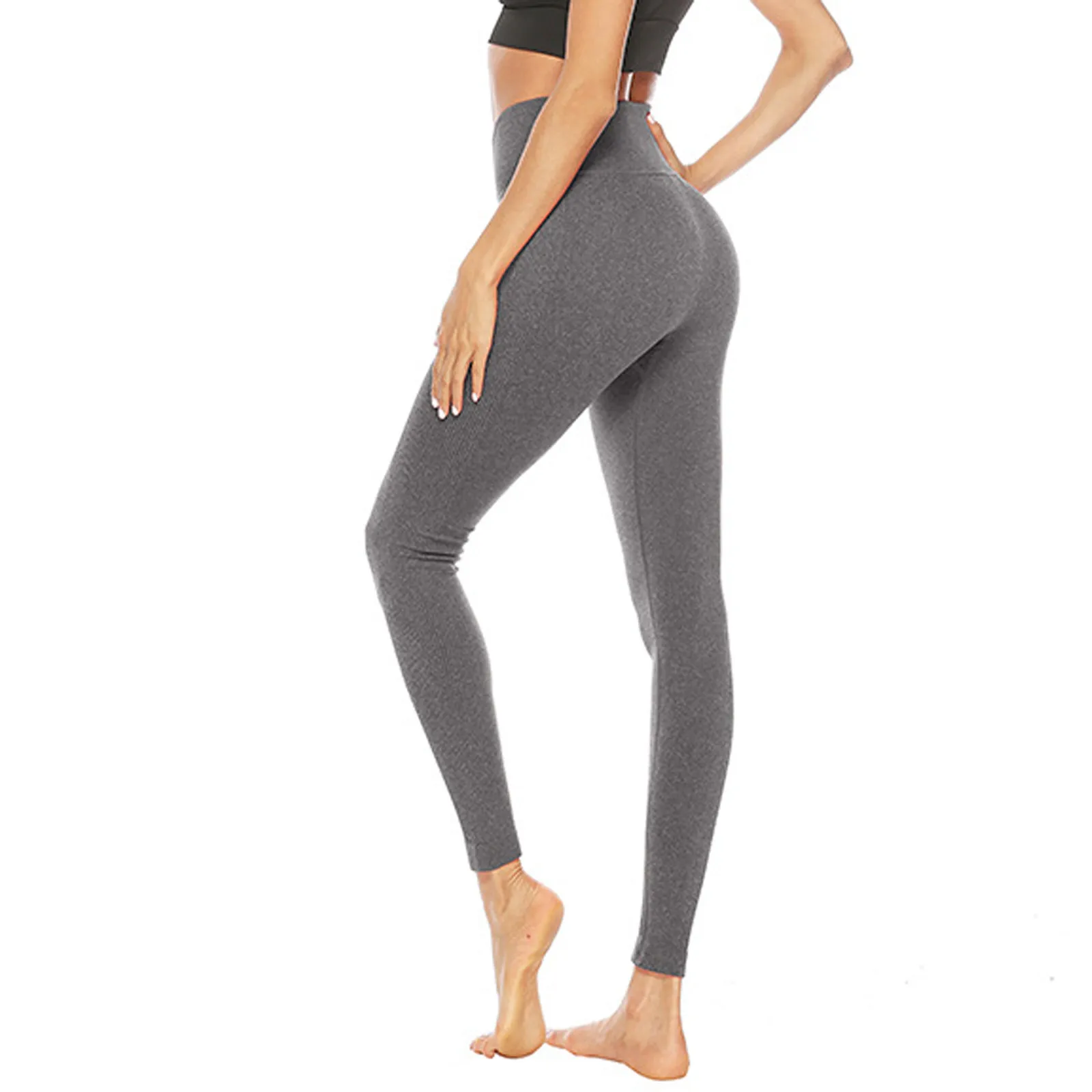 

Quick-drying Comfortable Women's Pure Color Hip-lifting Sports Fitness Running High-waist Yoga Pants Free Shipping