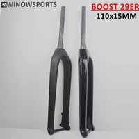 winowsports new 11015mm carbon 29er moutain carbon mtb fork max tire 2 8 ud matteglossy finish thru axle tappered fork