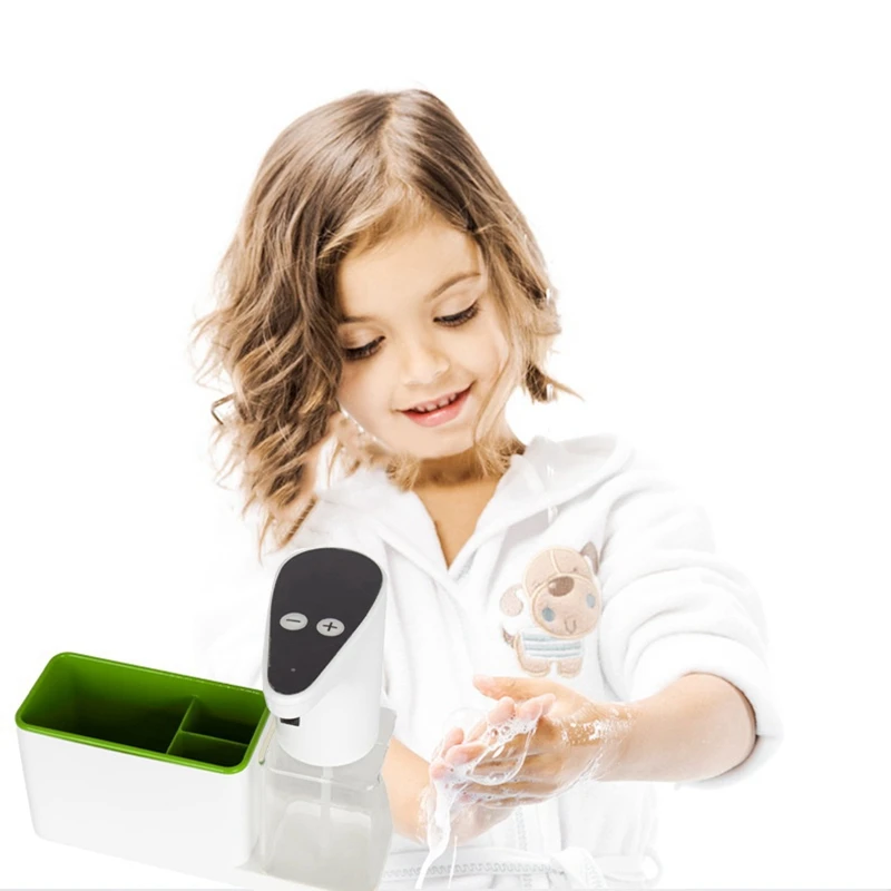 

Infrared Sensing Automatic Soap Dispenser 450Ml with Storage,Contactless Electric Control Sensor Sanitizers Dispenser