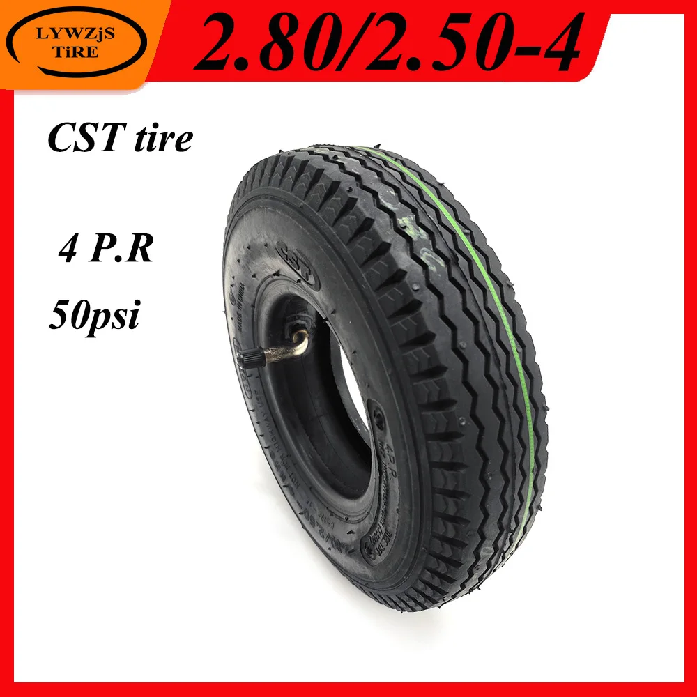 

2.80/2.50-4 Tire for Electric Scooter CST Pneumatic Tire 2.80*2.50-4 Inner Tube Outer Tyre