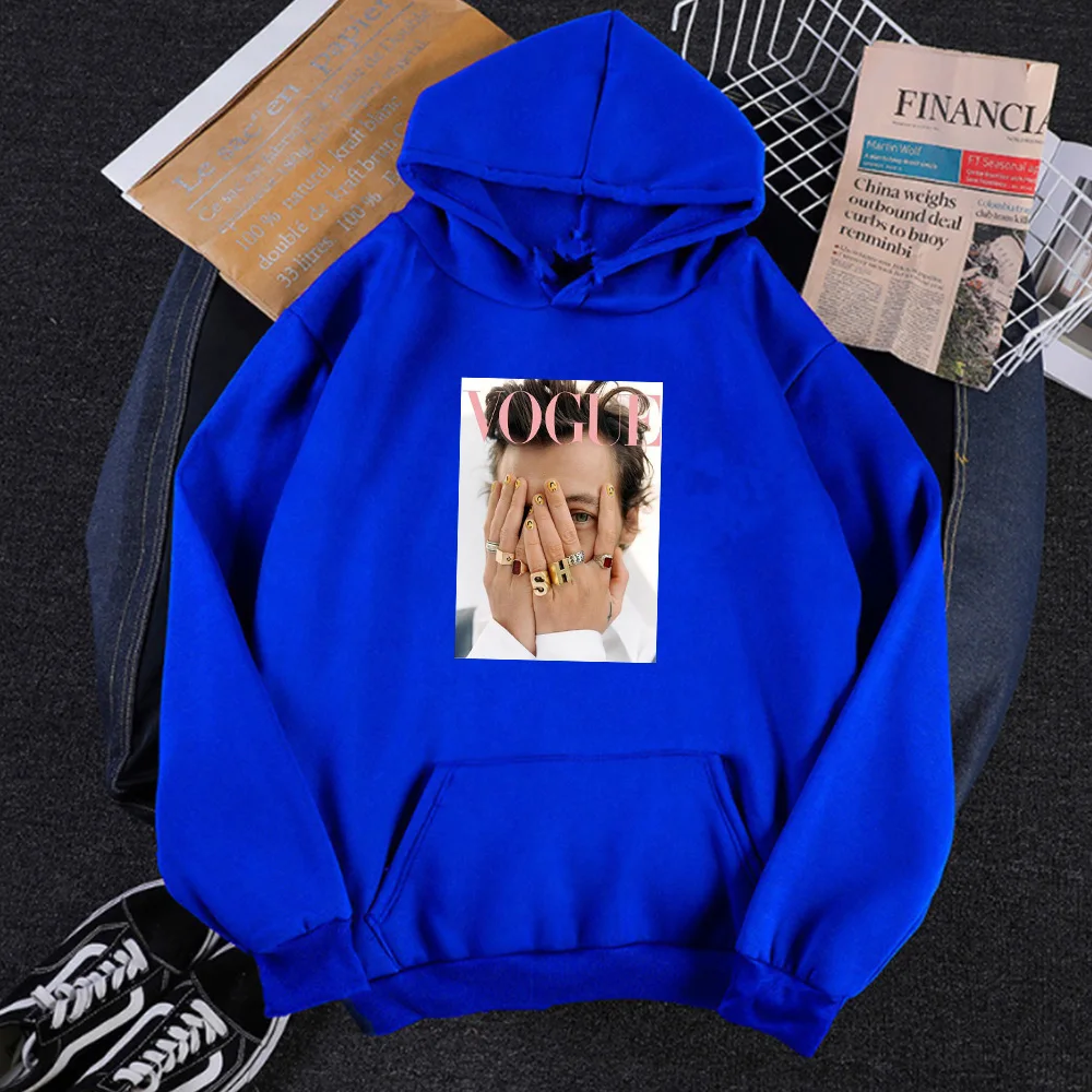 

Harry Styles Letter Printing Sweatshirt Japanese Fashion 2021 Women Casual Character Plus Size Hoodies Aesthetic Harry Styles XL