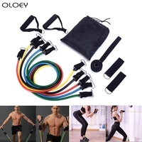 high quality resistance bands set yoga exercise fitness band rubber loop tube bands gym fitness exercise pilates yoga brick bag