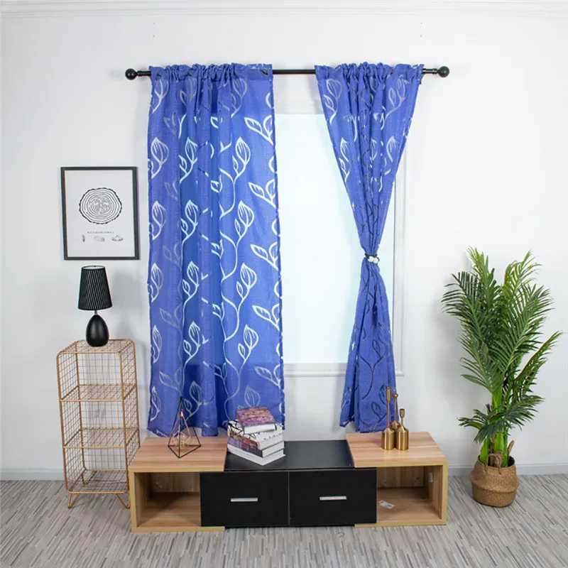 Trees Sheer Curtain Tulle Window Treatment Voile Drape Valance Fabric curtains for bedroom rideaux pour le salon #4O09 | Дом и сад