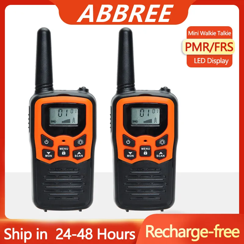 ABBREE T5 мини рация дальнего действия двусторонняя радиостанция до 8 км VOX