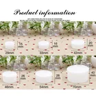 10 шт. Белая пустая банка для макияжа пластиковые косметические банки контейнеры для ухода за кожей бутылка для лосьона крем для лица образец горшки Органайзер коробка