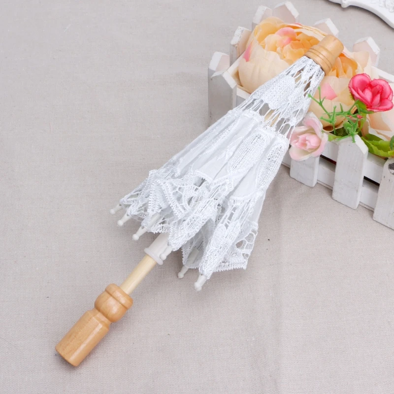 Accesorios de fotograf&iacute;a de beb&eacute; reci&eacute;n nacido, sombrilla de encaje, estudio infantil, fotograf&iacute;a, regalo de Ducha-4
