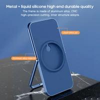 foldable bracket for iphone 12 series magnetic wireless charging stand for iphone12 stand phone holder bracket only dropship