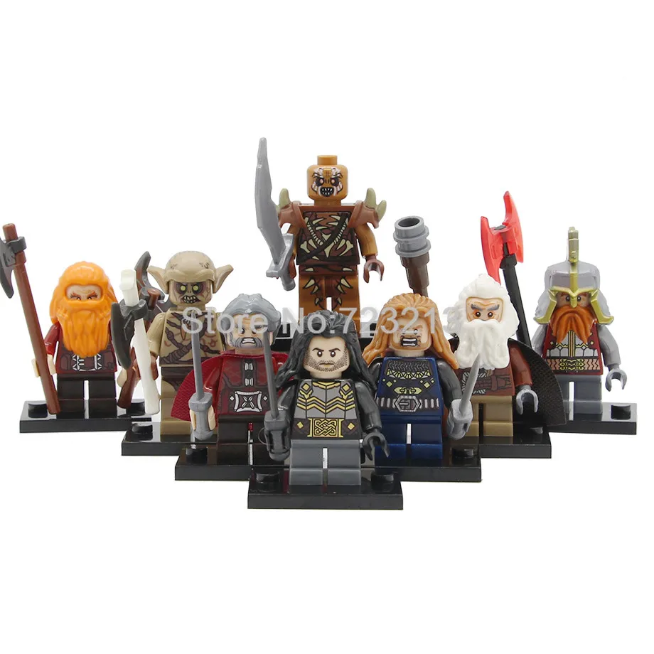PG8183 Desolation of Smaug рисунок Фили дайн Ironfoot Kili Oin Gloin Dori Goblin ORCS строительные блоки модели кирпичи наборы игрушек