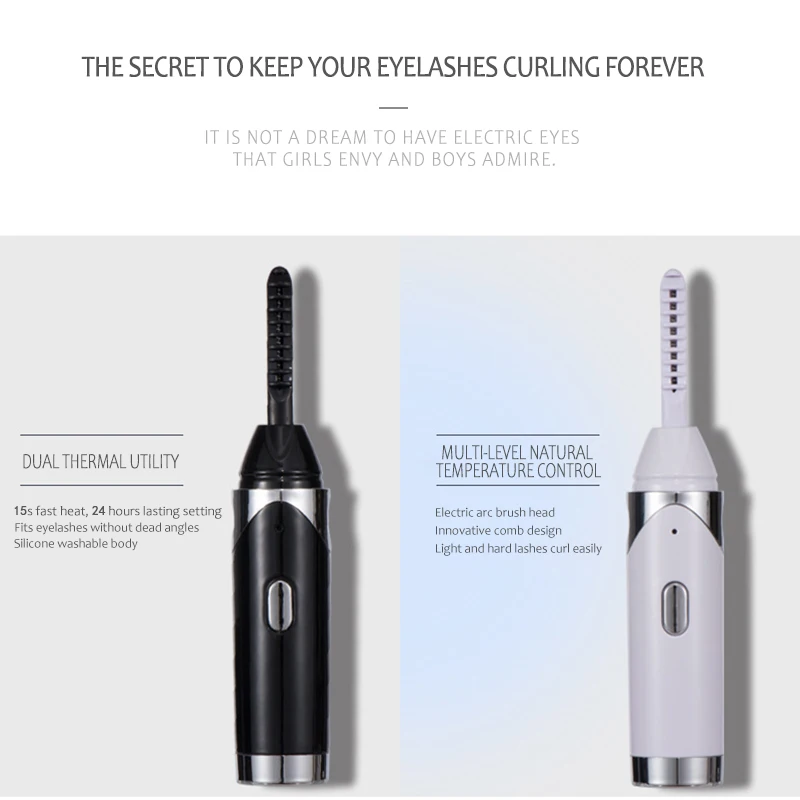 Портативные электрические нагреваемые бигуди для ресниц долговечные Usb