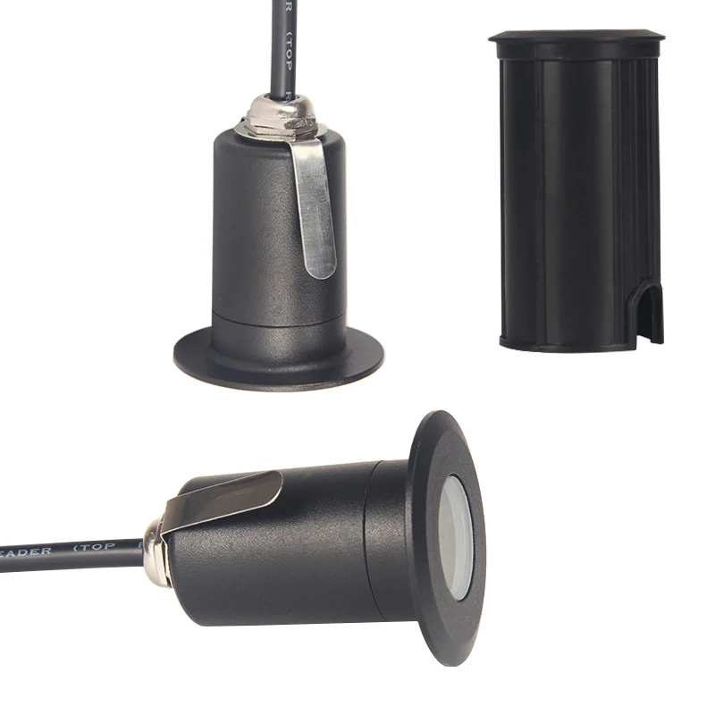 Черный светодиодный подземный светильник 3 Вт напольный для сада дорожки уличный