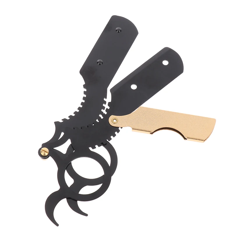 

Manual Depilation Razor Hairdresser Trimming Blades Replaceable Straight Edge Barber Razor Haircut Beard Eyebrow Shaving Tool