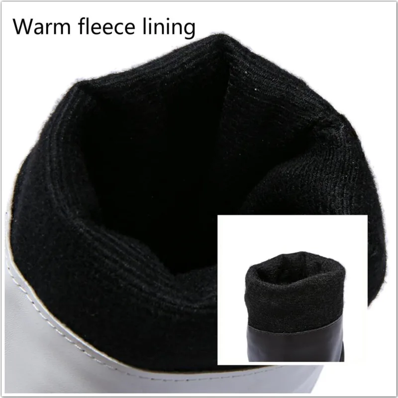 Женские сапоги до колена без застежек белые черные | Обувь