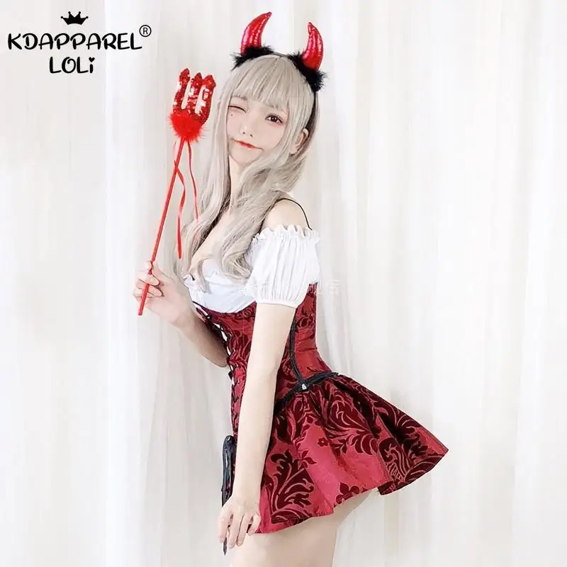 Женские костюмы на Хэллоуин платье накидка Готическая ведьма вампир Красная