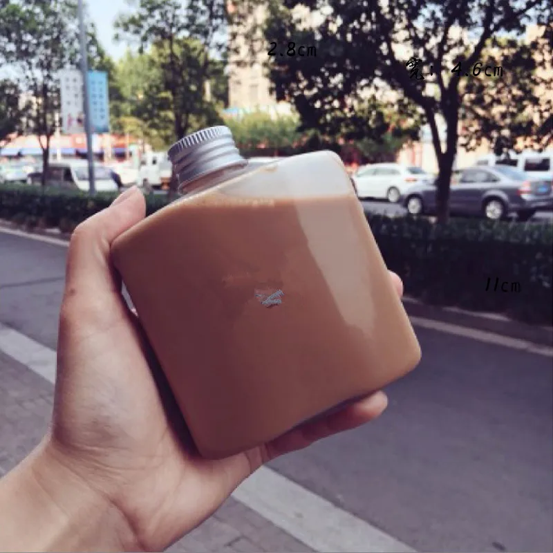 

15pcs Net red 250ml PET plastic bottle birthday party favors packaging cold drinks juice coffee milk tea yogurt wine bottle