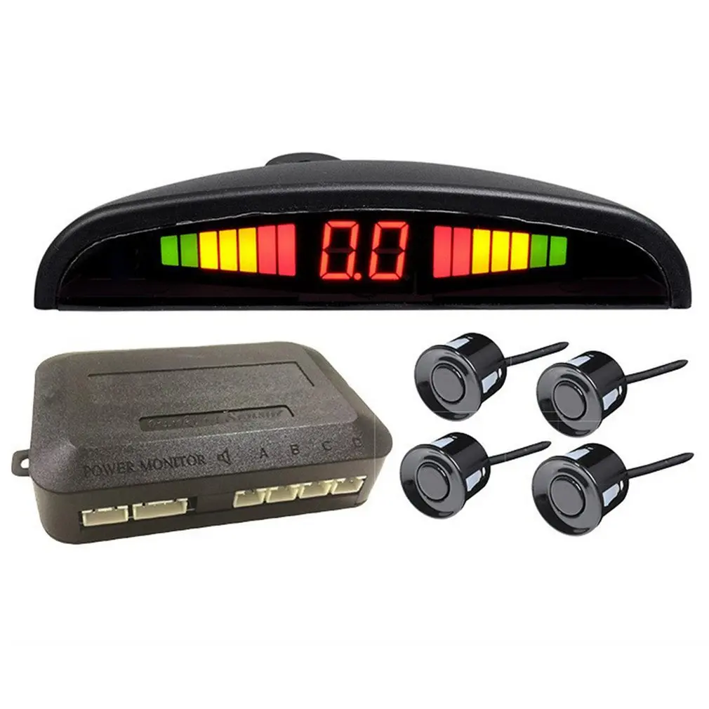 

LED Crescent Parking 4 Sensor Crescent Digital Buzzer 24mm Parking Sensor Radar Display Monitored Detection System