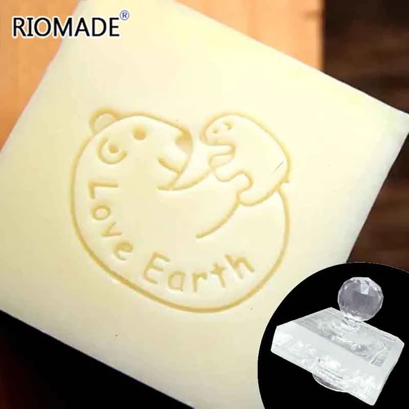 Супер милые два белых медведя с ручной мыльной формой love earth для очистки Diy