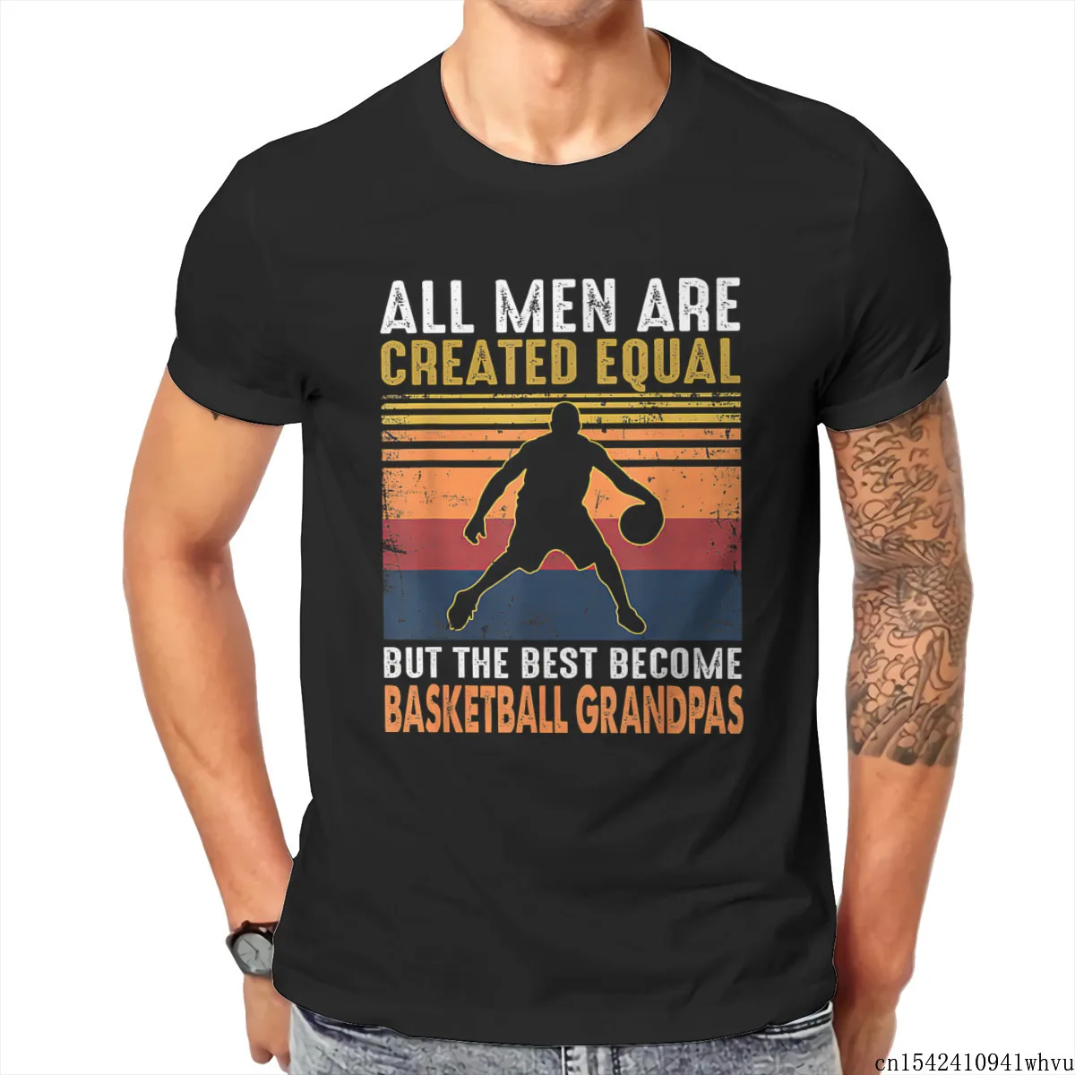 

Basketball Dad The Best Become Basketball Grandpas Funny Short Sleeves Unisex Summer trendLycra O-neck Casual Men T-shirt M-5XL