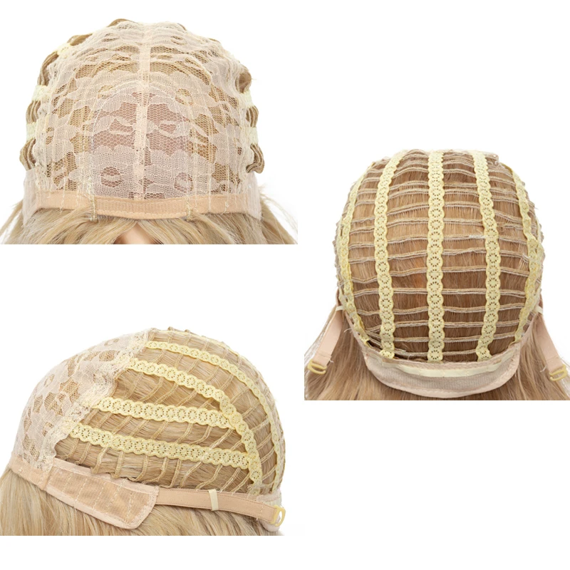 Fashion Lady Short Straight Wig With Bangs 8 Colors Synthetic High Temperature Fiber Hair Wigs For Women