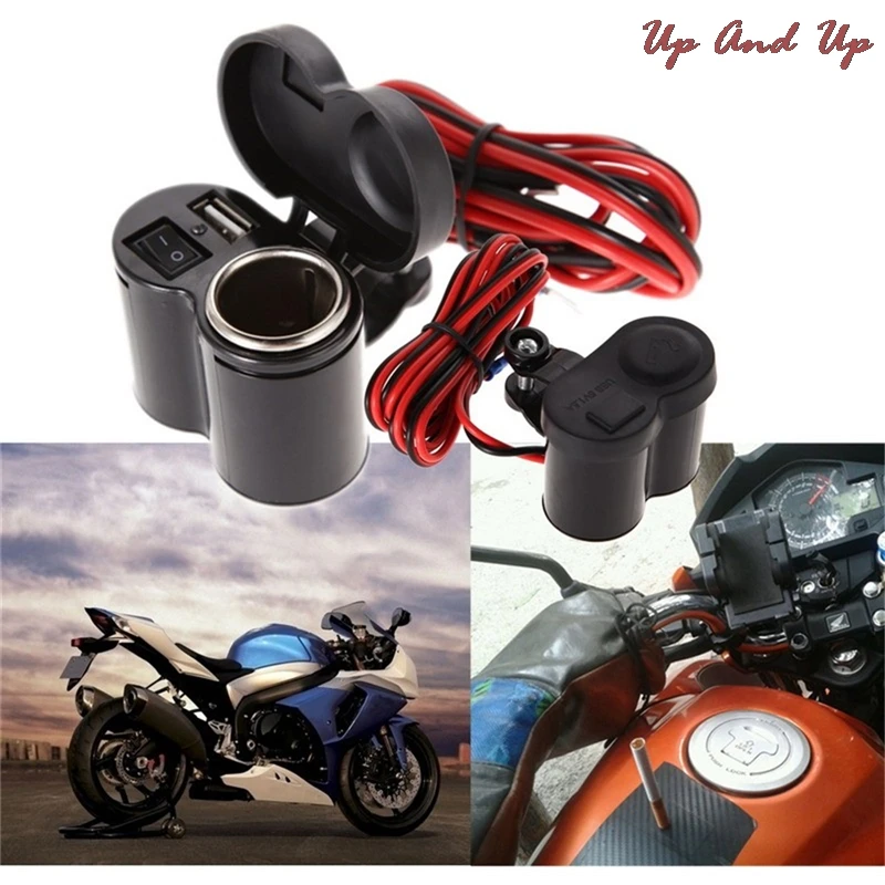 Водонепроницаемое зарядное устройство для автомобиля мотоцикла скутера руля USB