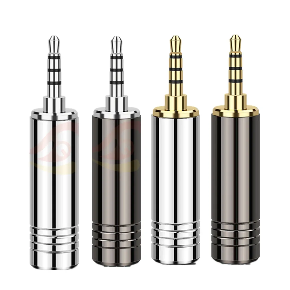 2 шт. 5 мм разъем адаптер аудио с золотым родиевым покрытием для наушников Hifi