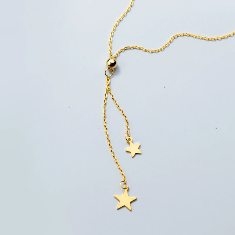 Ожерелье чокер труста из стерлингового серебра 925 пробы с кулоном в виде двух